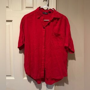 Hunter’s Run VTG Women’s Classic Red Button Up Shirt